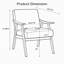 Chaise d'appoint avec revêtement en microfibre et structure en bois massif, parfaite pour ajouter style et confort à tout espace de vie moderne Mid-Century-2439657
