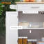 Îlot de cuisine avec chariot, tiroir, armoire de rangement et porte-serviettes-121085379