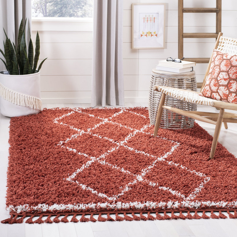 Caughfield Pro Lux Shag 400 Performance Geometric Rug, Rectangle 8' x 10'