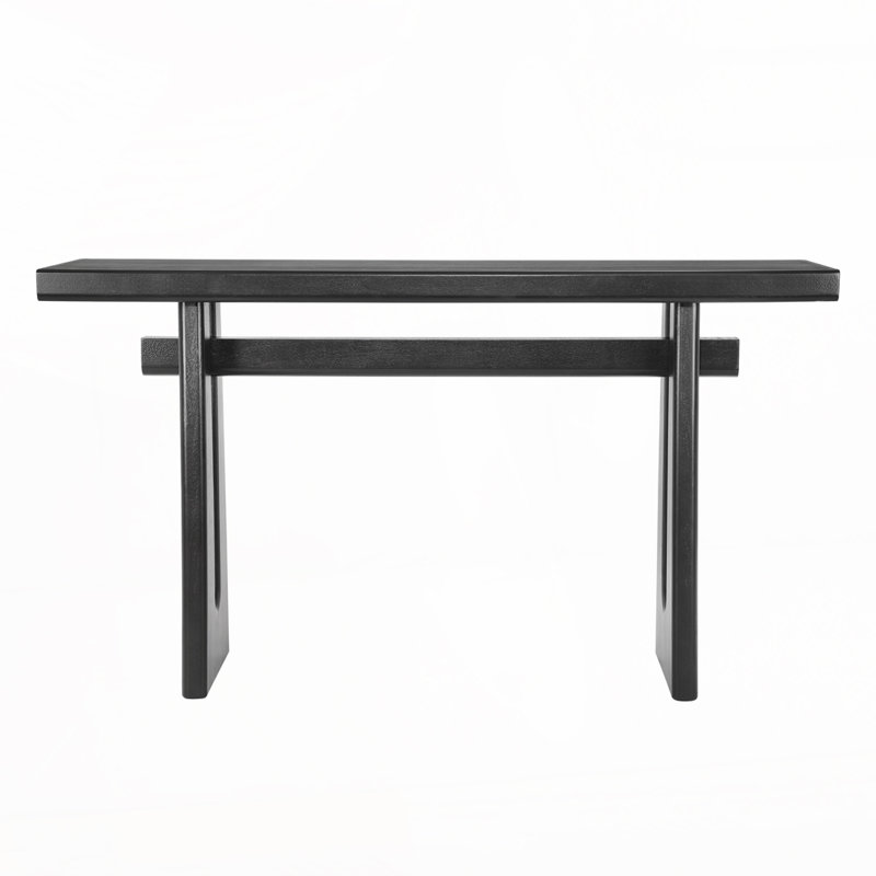 59.2"Long Console Table Sofa Table, Black