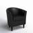 Kronos Faux Leather Barrel Chair-35553877