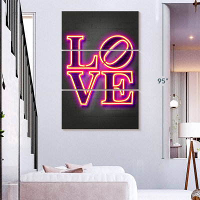 Plaque murale Kema Love In Neon