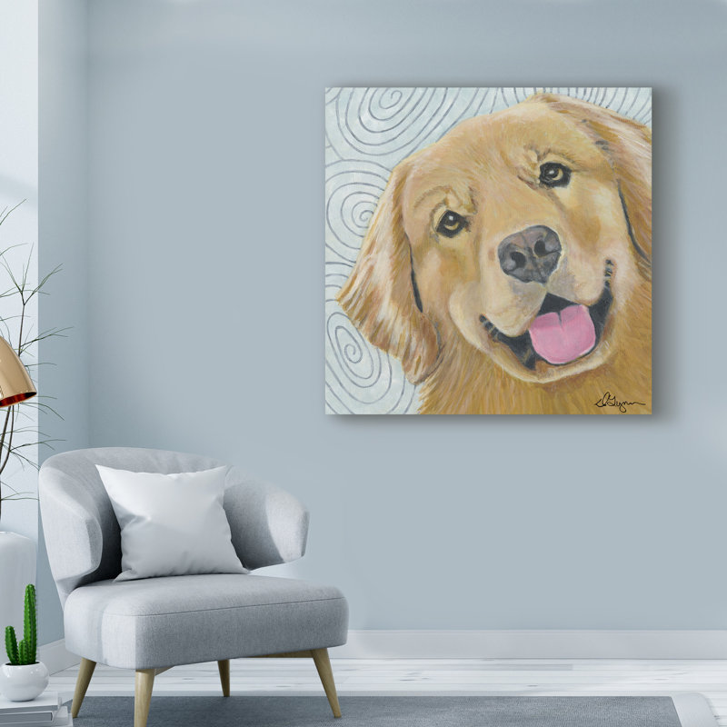 « dogs cosmo », reproduction d’impression sur toile tendue, H 14 po x l 14 po x P 2 po