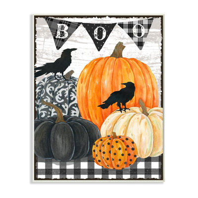 "Lunatique Halloween scene Farm" par Andrea Tachiera, impression d’art graphique