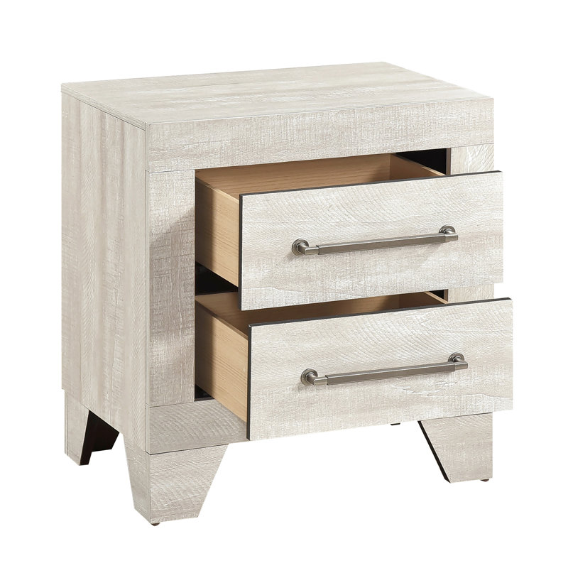 Table de chevet Dusty Grey Oak Finish