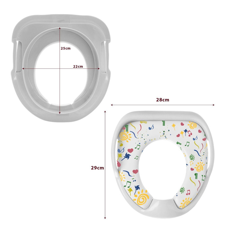 Round Cushioned Toilet Seat