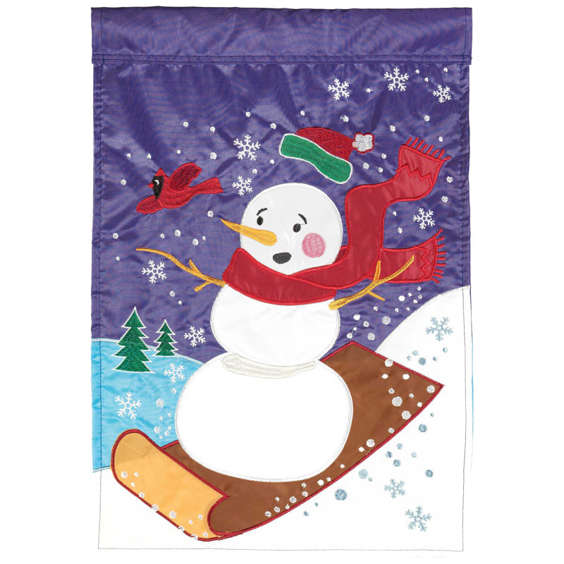Drapeau de maison en polyester 2 faces Creach 42 x 29 po