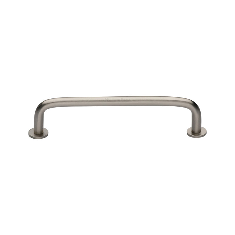 Heritage Brass Heritage Cabinet Pull Wire Design with Rose, 136cm L x 8cm W, Satin Nickel