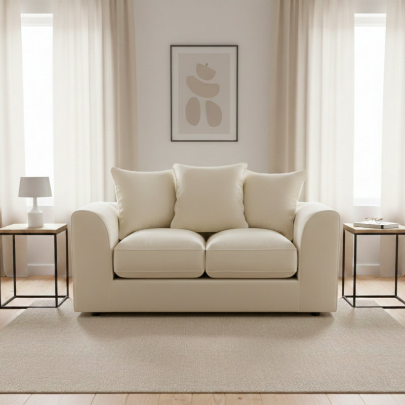 2 Seater Sofa, Cream