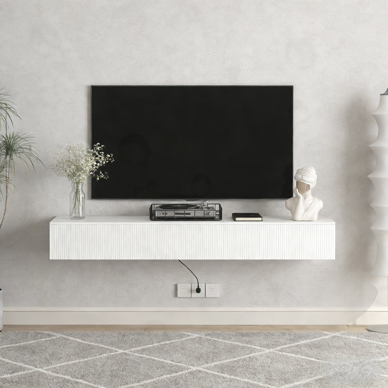 Floating Corlin Wall Mounted with 16 Color LED, White