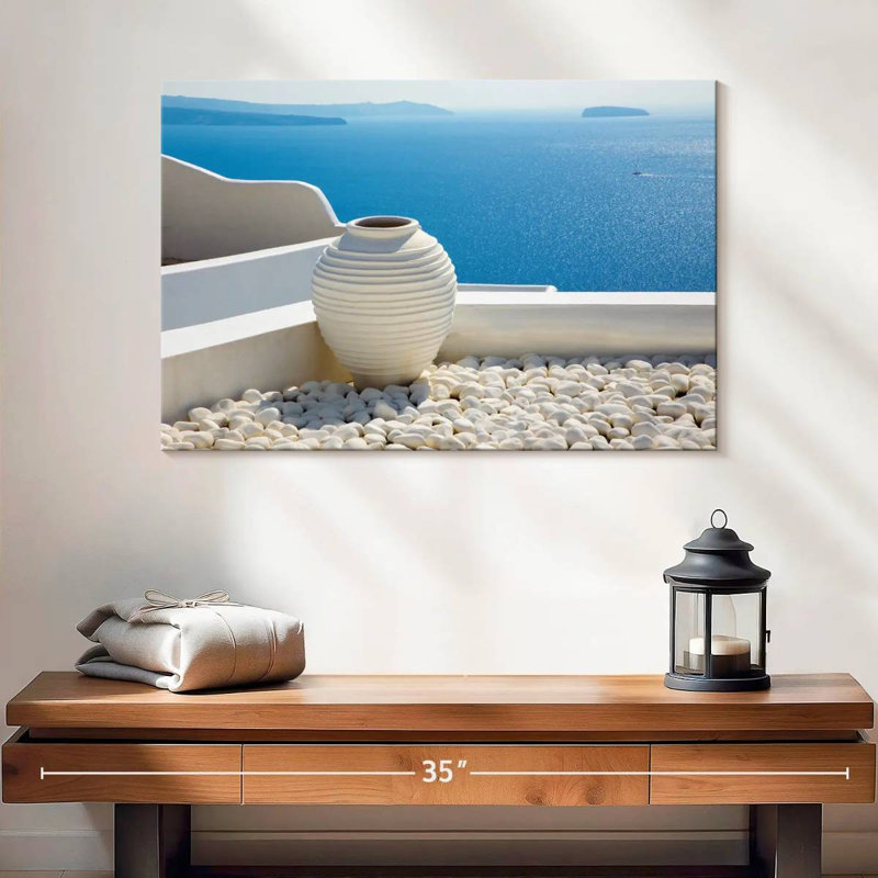 Gillard Peaceful Santorini, 16" H x 24" W