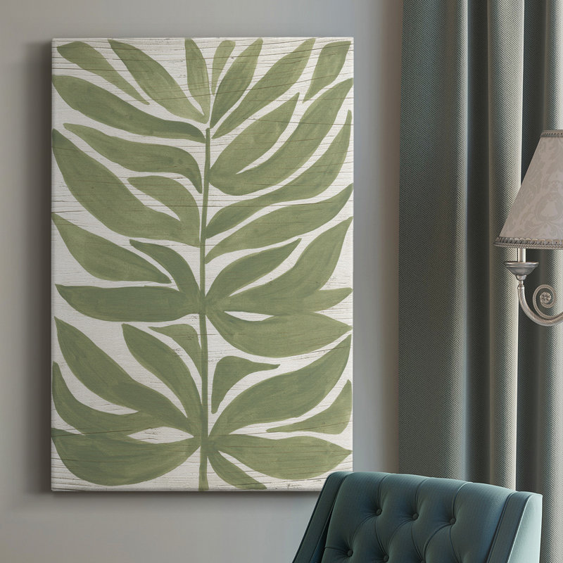 «Driftwood Palm Leaf II», reproduction sur toile tendue, L 12 po x H 18 po