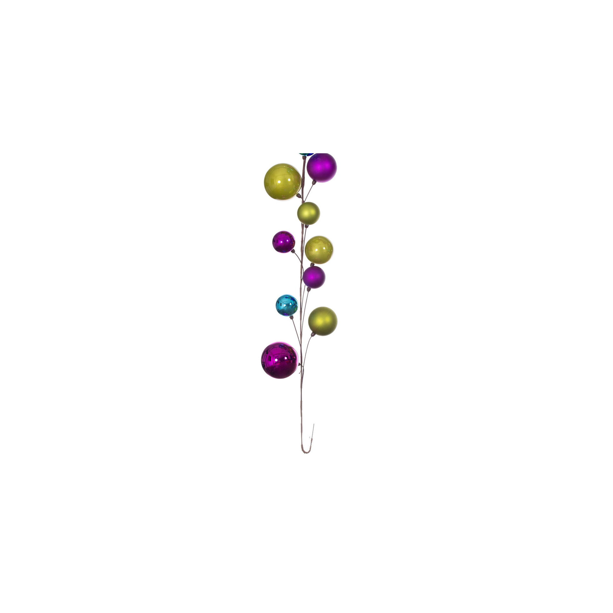 120'' in. Garland, Fuschia/Lime/Turquoise