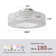 Karnisha 8-layer Crystal Ceiling Fan with Light Kit