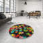 Tapis vert/rouge/noir à motifs-839433336