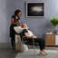 Fauteuil de shampooing inclinable en cuir synthétique