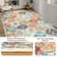 Grand tapis 274 x 366 cm (9 x 12 pi) en fausse laine ultra-douce, idéal pour la salle à manger, la chambre ou la cuisine. Résistant aux taches et fin, ce tapis d'appoint lavable à motif floral oriental est parfait pour le salon, la chambre à coucher ou la cuisine. Couleur orange.-1246099433-1246099445