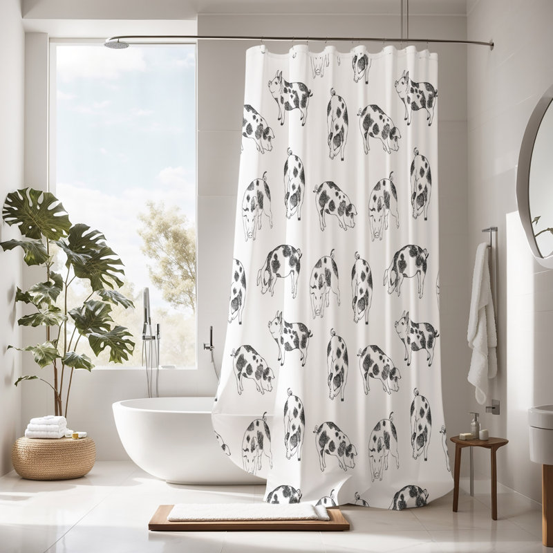 Shower Curtain, 93" H x 70" W