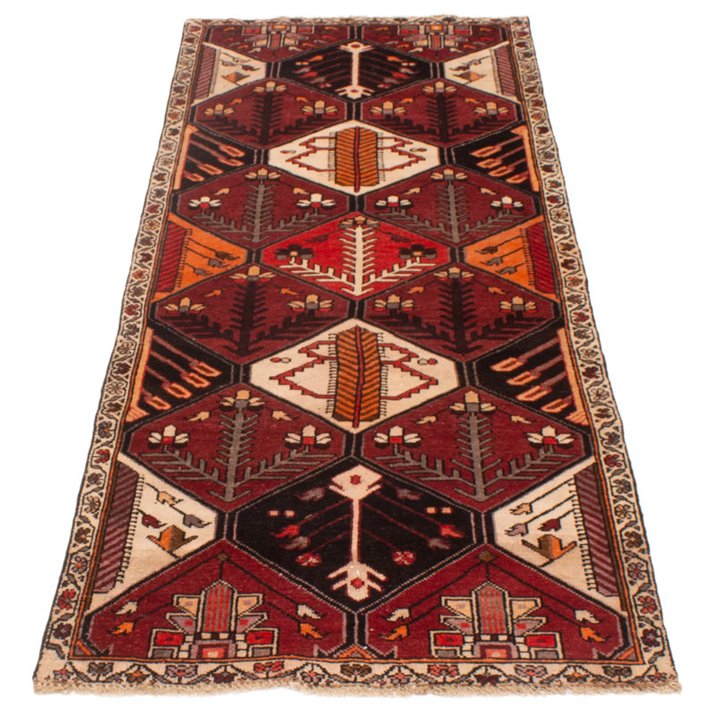 Tapis de couloir rouge unique en laine 3 pi 5 po x 8 pi 5 po Mcenroe