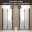 28 inch x 72 inch Matte Black Aluminum Frame Bifold Shower Door with Tempered Glass and Explosion Proof Film