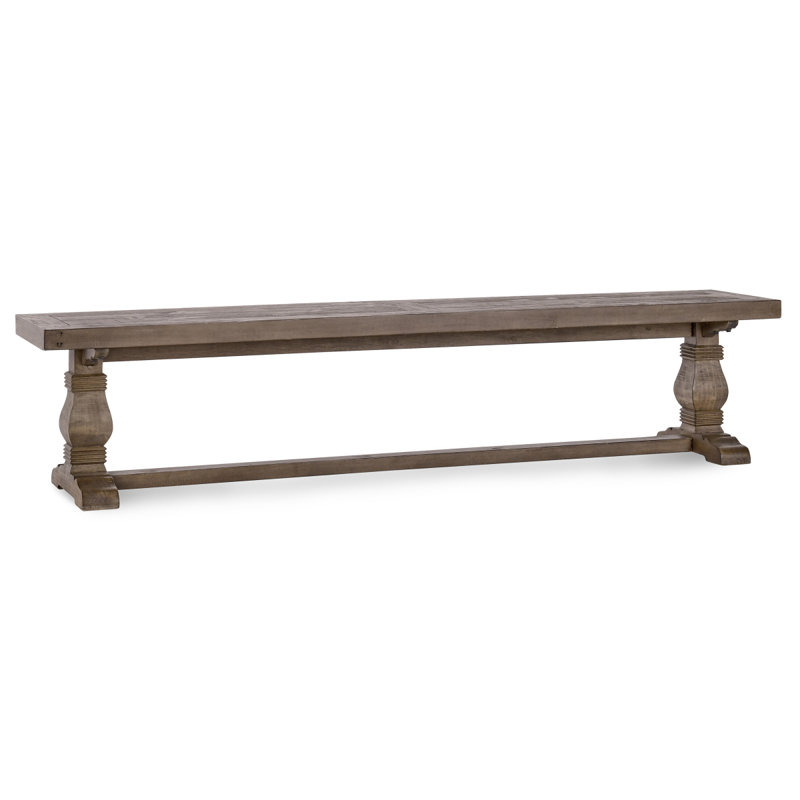 Banc Caleb de 83 po brun vieilli, H 18 po x l 83 po x P 16 po