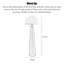 Lampe sur pied rotative moderne en tissu à moulures rotatives-300348109
