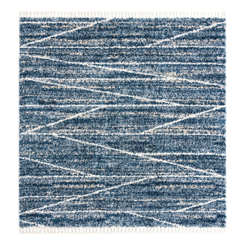 Abrahams Geometric Indoor Rug, Square 10'