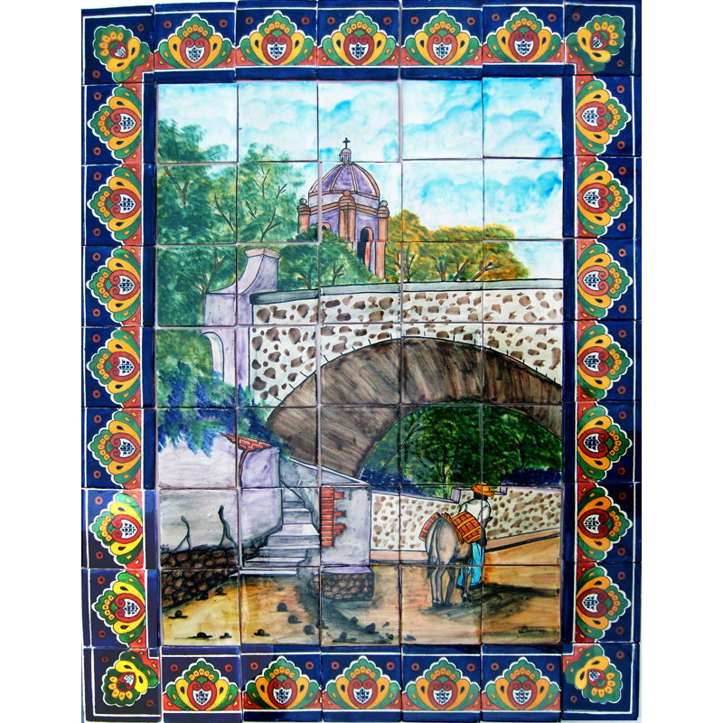 Passerelle TalaMex. Carreau de céramique argile Talavera