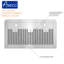 Awoco 36" Stainless Steel 900 CFM Ducted (Vented) Under Cabinet Range Hood with Baffle Filter