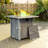 Square Propane Smokeless Fire Pit Table with Hidden Fuel Tank