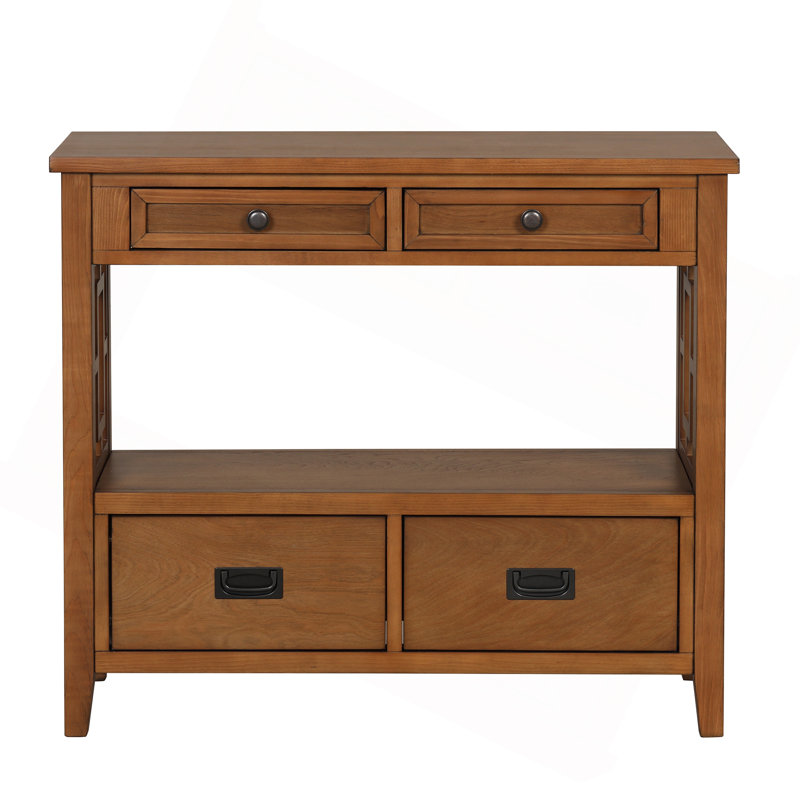 Estevon 36" Solid Pine Console table, Brown
