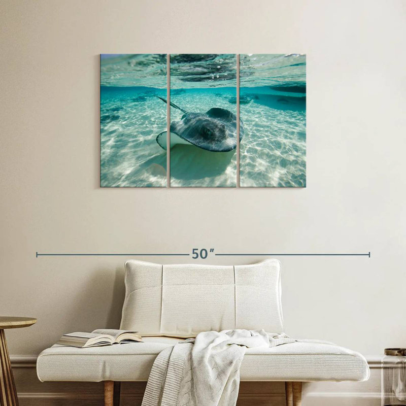 Brampt Underwater Southern Stingrays, 24" H x 38" W