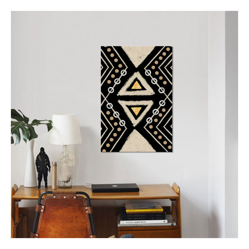 « motif i », impression sur toile, H 18 po x l 12 po x P 1,5 po, Pas de tapis, Toile tendue