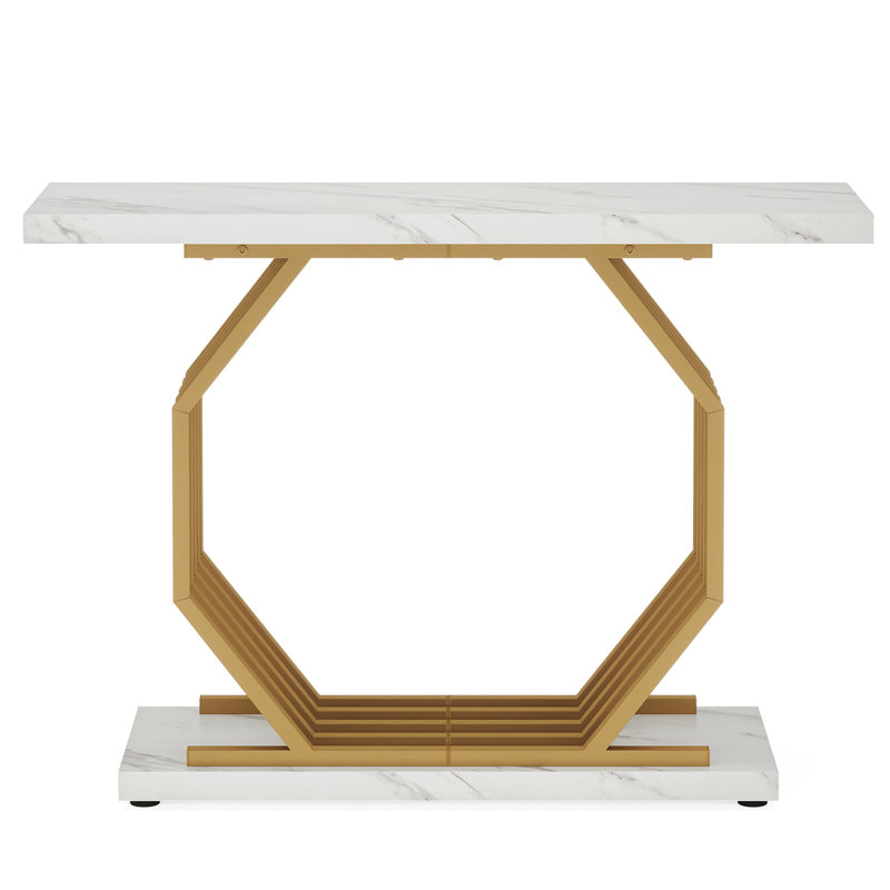 40” Gold Console Table