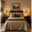 Ensemble de 2 lampes Tiffany en vitrail mosaïque