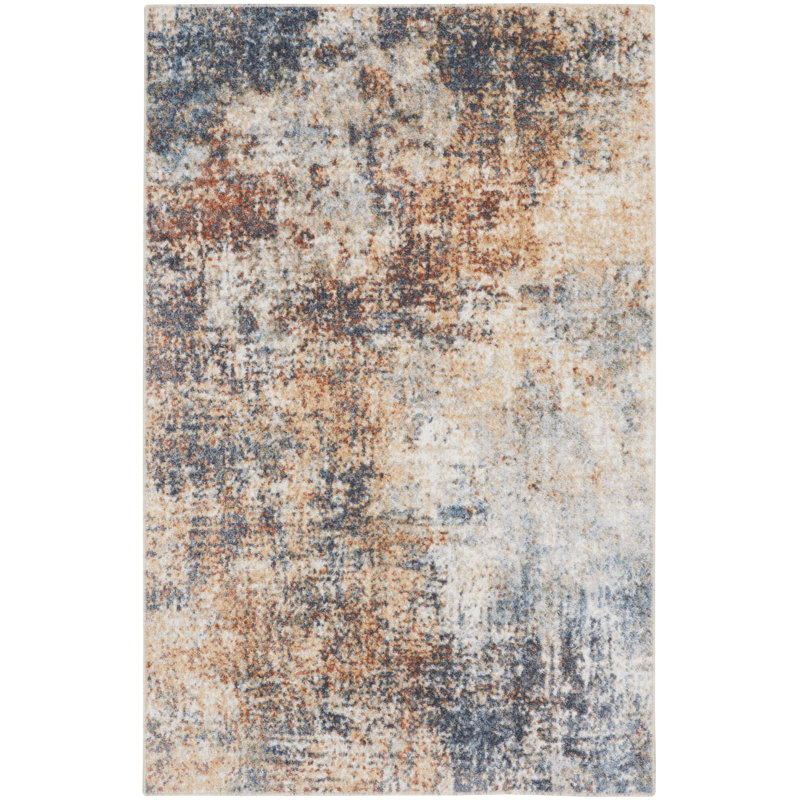 Pritt Washable Abstract Indoor Rug, Rectangle 2'2" x 4'