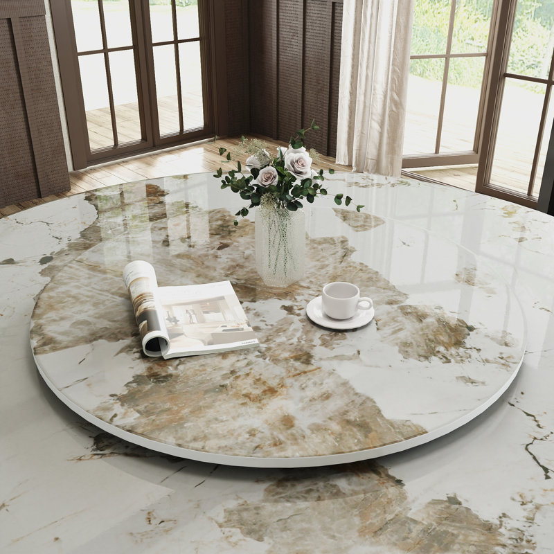 Sintered Stone Lazy Susan, 0.47" H x 23.62" W x 23.62" D