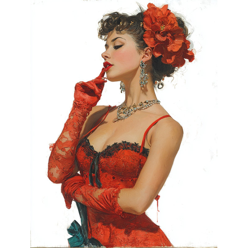 Art mural flamenco sur toile tendue