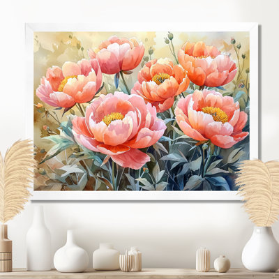 Fermes de pivoines de ferme - art mural de pivoines