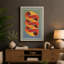 Spiral Ribbon Geometric - Wrapped Canvas-693163734-693163758