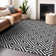 Premium Machine Washable Tweedy Black Rug