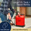 Pompe manuelle avec sac à dos - Pompe de pulvérisation de 12 L / 3,17 gallons avec 3 buses de pulvérisation pour les engrais, les pesticides, l'arrosage, le nettoyage et la protection - Récipient de pulvérisation avec sangles