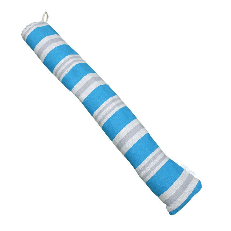 2 Persons Xl St Ives Outdoor Swing Spreader Bar Hammock With Wooden Stand, Blue/White