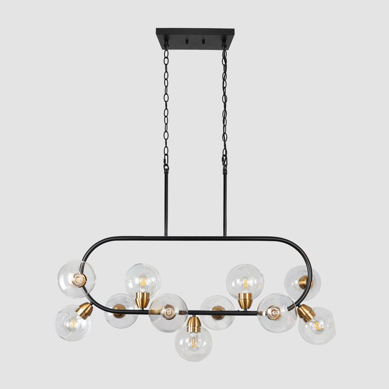 11- Light Dimmable Modern Sputnik Chandelier Globe Chandelier Glass Chandelier