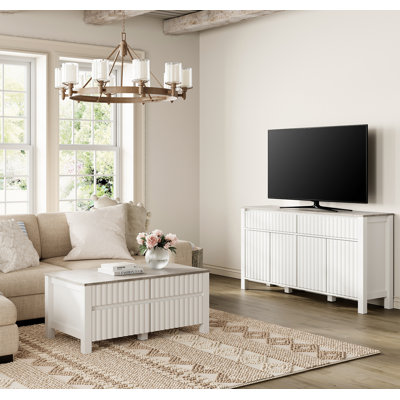 Carnetta 2-Piece 57 Inch TV Stand and Coffee Table Set