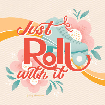 Roll With It I by Gia Graham - Wrapped Canvas Print