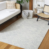 Tapis géométrique en laine tissé à la main 0,8 po Forbestown