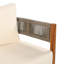 Ensemble de conversation d'extérieur en bois d'acacia 5 pièces avec corde et coussins Raniel
