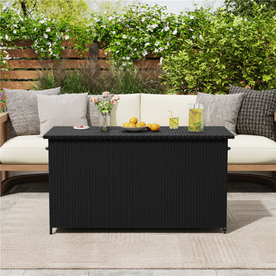 150cm W 650L Metal Deck Box with Wheels