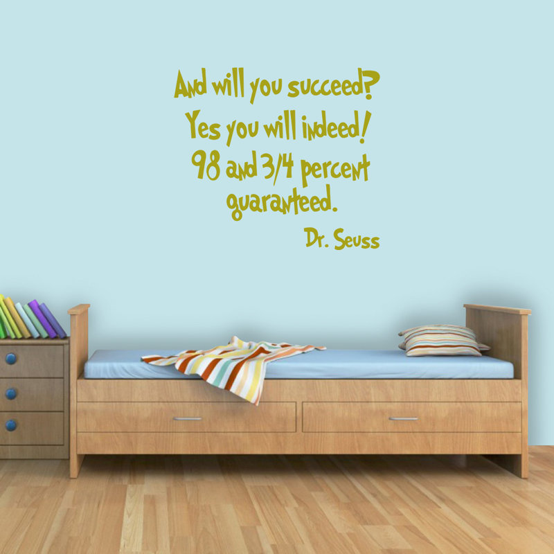 Text & Numbers Wall Decal, Gold
